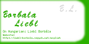 borbala liebl business card