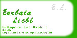 borbala liebl business card